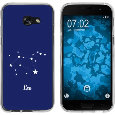 Produktbild von PhoneNatic Case kompatibel mit Samsung Galaxy A7 (2017) Silikon-Hülle SternzeichenLeo M4