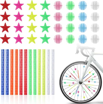 Image de Réflecteurs colorés pour rayons de vélo, enfants. Réflecteurs pour rayons de vélo, enfants