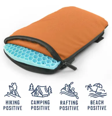 Produktbild von Mosh Kamper Outdoor-Sitzkissen, orange/schwarz