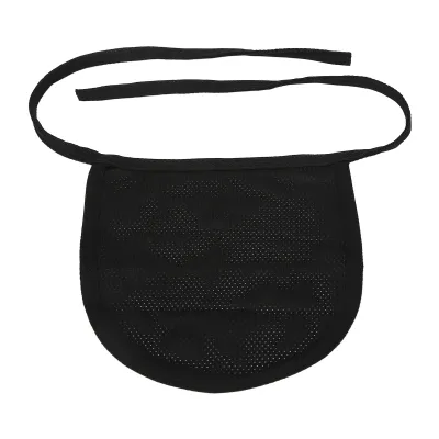 Image de Protection de trachéotomie à une couche, couverture de stomie pour le cou, pur coton, protection de trachéotomie pour tout le cou, noir