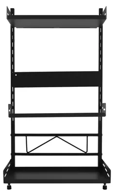 Image de Étagère à épices pour cuisine - Rangement à épices en acier à 3 niveaux pour plan de travail - Support indépendant pour épices - Porte-pots à épices