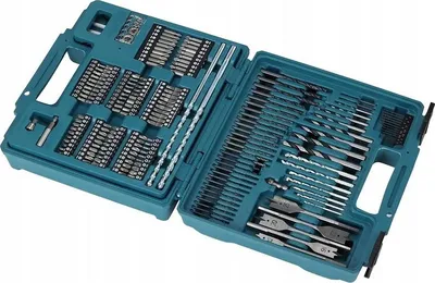 Produktbild von Makita Bohrer-Bit-Set - Elektro-Mehrzweckwerkzeug - Bohrerbit-Set - Metall - Stein - Holz - 3 - 10 mm - 4 - 7.5 mm - 3x60 - 4x75 - 5x85 - 6x100 - 7x120 - 8x120 - 10x120 - 8x300 - 10x300 mm