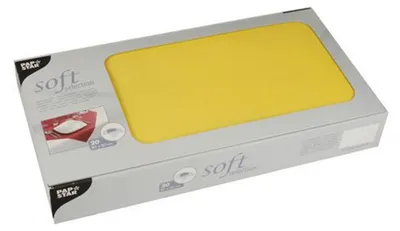 Zdjęcie produktu dla Papstar 84916, Kwadrat, Żółty, Syntetyk, Obrus, 800 mm, 44,8 g