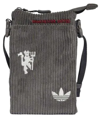 Immagine prodotto di Manchester United FC - Borsa a tracolla, Adidas PP2375 (taglia unica) (grigio)
