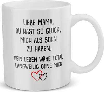 Produktbild von 22Feels Mama Geschenk von Sohn Muttertag Mutter Tasse Geburtstag Kaffeetasse Frauen Weihnachten Haferl Geschenkidee