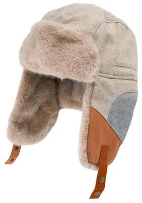 Produktbild von Wintermütze Winterhut Ohrenklappen - Mit Ohrenklappen - Uni - Jägermütze