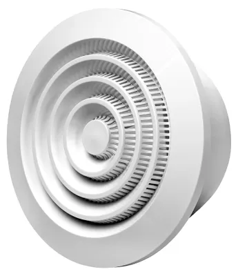 Produktbild von Deckendiffusor rund 100 mm weiß