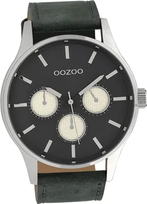 Produktbild von Oozoo Leder Herren Uhr Analog Quarzuhr Armband schwarz Timepieces D2UOC10048