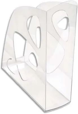 Produktbild von Exacompta 18123D Premium Stehsammler ECOMAG aus Kunststoff Office 248 x 77 x 257 mm Kristall, perfekt zur Aufbewahrung von Zeitschriften Katalogen