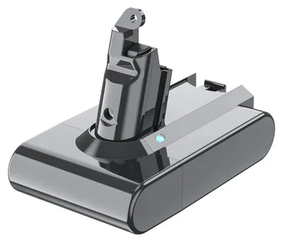 A product shot of a vacuum cleaner battery pack.