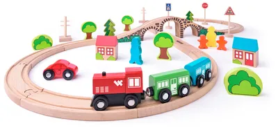 Immagine prodotto di Binario Woody con treno, 40 pezzi WOODY 102193061