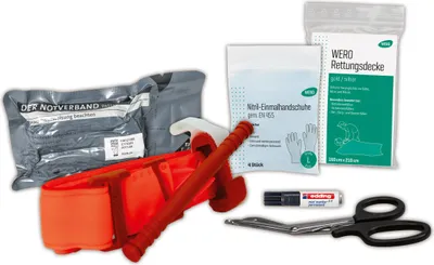 Produktbild von WERO Trauma-Kit Modultasche Klarsichttasche mit Klettstreifen 18x14x8 cm