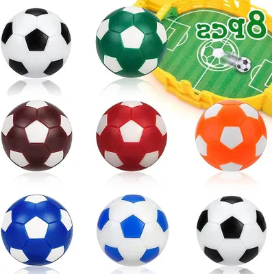 Productafbeelding van Voetbal Set - Mini Voetbal - Buiten Spelen - 8 Delig - 10 x 9 x 3.5 cm - Multi