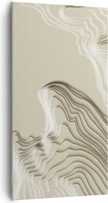 Produktbild von Bild auf Leinwand - Leinwandbild - Einteilig - Dreidimensional cremig strukturell - 55x100cm Wand Bild Wanddeko Wandbilder Leinwanddruck Bilder Wanddekoration Leinwand bilder PA55x100-4648