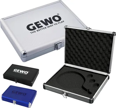 Produktbild von GEWO Tischtennis Schlägerkoffer ALU Safe – stabile Aufbewahrungsbox, silber