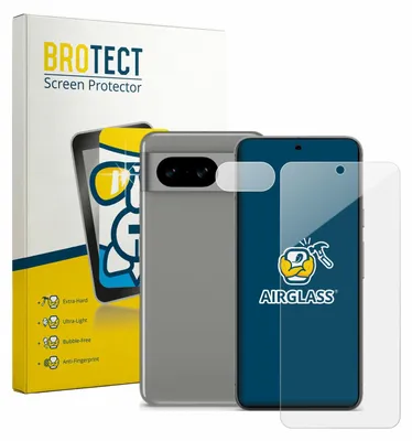 Produktbild von BROTECT Schutzglas für Google Pixel 8 (Display+Kamera) Schutzfolie Panzer Folie Glas Display Schutz klar