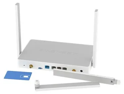 Obrázok produktu pre Keenetic Hero 5G (KN-4110), Wi-Fi 6 (802.11ax), Dvojpásmový (2,4 ghz/5 ghz), Ethernet / LAN pripojenie, 5G, Šedá, Biela, Stolový smerovač