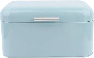 Productafbeelding van Blauwe metalen broodoven, groot, gemakkelijk schoon te maken