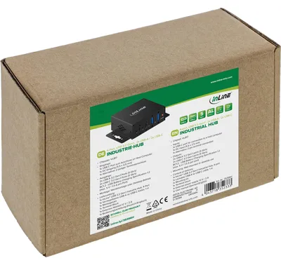 Zdjęcie produktu dla InLine 35396H, USB 3.2 Gen 1 (3.1 Gen 1) Type-C, USB 3.2 Gen 1 (3.1 Gen 1) Type-A, USB 3.2 Gen 1 (3.1 Gen 1) Type-C, 5000 Mbit/s, Czarny, Metal, 1 m