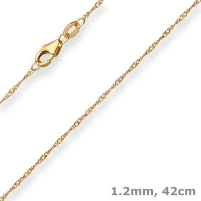 1-2mm-Singapurkette-aus-375-Gelbgold-42cm