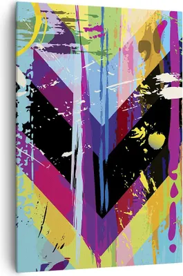 Produktbild von Bild auf Leinwand - Leinwandbild - Einteilig - Abstraktion modern - 70x100cm - Wand Bild - Wanddeko - Wandbilder - Leinwanddruck - Wanddekoration - Leinwand bilder - Wandbild - PA70x100-3604