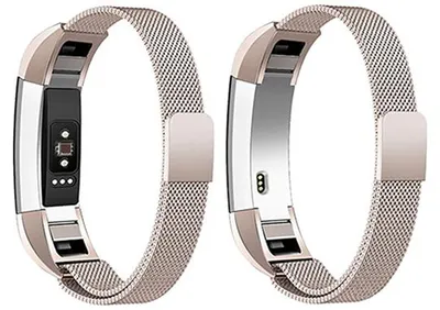 Produktbild von By Qubix passend für Fitbit Alta HR Milanaise-Armband - Maß: Small - Vintage Gold