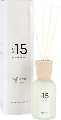 Produktbild von Diffuser Premium 240 ml N°15 Lemongrass, My Senso, Raumduft, inkl. 8 Faserstäbchen, Duftstäbchen