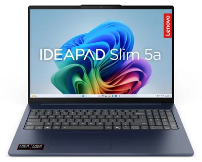 Immagine prodotto di Lenovo IdeaPad Notebook Slim 5 Display 16.0'' WUXGA (1920x1200) Processore AMD RYZEN AI 7 445 Memoria RAM 16GB Memoria SSD 512GB Scheda grafica Integrata Sistema Operativo Windows 11 Home COSMIC_BLUE Caricatore NON incluso