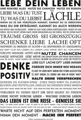 Produktbild von Lebe dein Leben - Sticker - Sticker