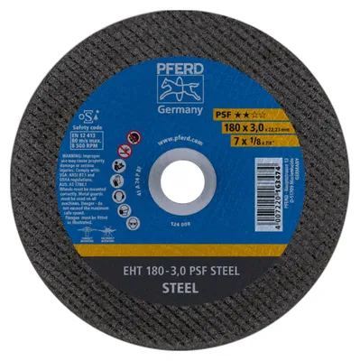 Zdjęcie produktu dla PFERD EHT 180-3,0 PSF STEEL, Stal, PFERD, 2,22 cm, 18 cm, 8500 RPM, 25 szt.