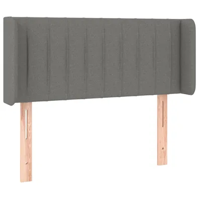 Produktbild von Kopfteil mit Ohren Dunkelgrau 103x16x78/88 cm Stoff