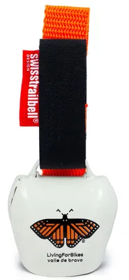 Produktbild von swisstrailbell® "Mexico Edition" White Bell: Orange Mariposa, orangenes Band