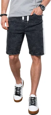 Produktbild von Ombre Clothing Denim-Shorts für Männer Dylan schwarz M