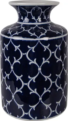 Produktbild von Clayre & Eef Vase Ø 19x31 cm Blau Keramik