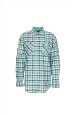 Produktbild von Planam Countryhemd langarm Gr. 43/44 grün kariert