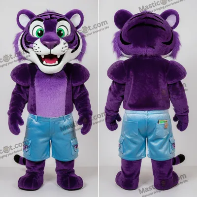 Obrázek produktu pro Fialový MASTICOT kartonový tygr maskot
