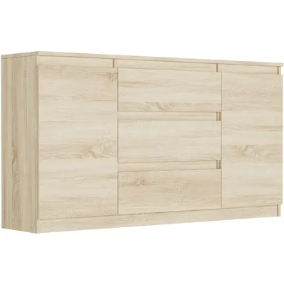 Produktbild von Kommode - Eiche Sonoma - 140 x 40 x 76 cm - Modern R-140-S3