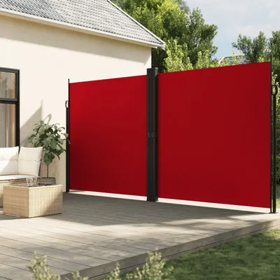 Immagine prodotto di Maison Exclusive - Tenda da sole laterale estensibile, rossa, 220x1000 cm