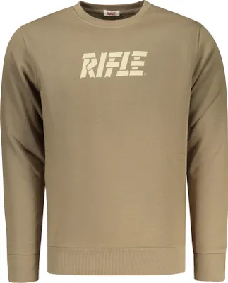Produktbild von Braunes Herren Sweatshirt: Langarm, gefüttert, Rundhals & bedruckt