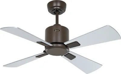 Produktbild von Energiespar Deckenventilator mit Fernbedienung Eco Neo III 92 cm Bronze Flügel Wenge / Silbergrau