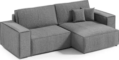 Produktbild von Intenso Ecksofa mit Schlaffunktion Poso Mini, Dunkelgrau