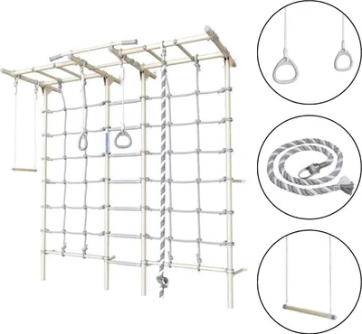Obrázok produktu pre Kovové nástenné hrazdy Kometa Next 5 dvojitý gymnastický rebrík - biely