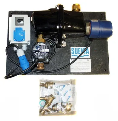 Image de Suevia 1010303 Chauffage à circulation SUEVIA Appareil de chauffage modèle 303 - Thermoplongeur 3000 Watt/230 Volt avec Thermosta