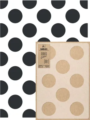 Produktbild von Wandschablone Groß Muster, Malschablone 59x95 cm Polka Dot Kreis 15cm Wiederverwendbare Kunststoff, Geometrische Tapete Wandgestaltung