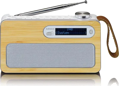 Produktbild von Lenco PDR-040 tragbares DAB+ Radio - Bluetooth® 5.0 - PLL FM - 5 Speichertasten - Uhr und Weckfunktion - 3 Watt RMS - 2000mAh Akku - Weiß