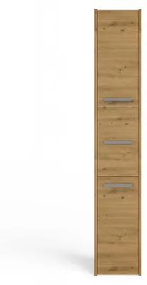 Produktbild von Topeshop S33 ARTISAN, Eiche, Frei stehend, 6 Regale, 2 Tür(en), Partikelbord, Matt