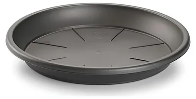 Produktbild von Plasticforte Pflanztopf unter Untersetzer / Auffangschale - dunkelgrau - Ø 54 cm - Kunststoff