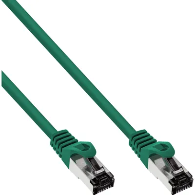 Produktbild von InLine Patchkabel, S/FTP (PiMf), Cat.8.1, 2000MHz, halogenfrei, grün, 1m, 1 m, Cat8.1, S/FTP (S-STP), RJ-45, RJ-45, Grün