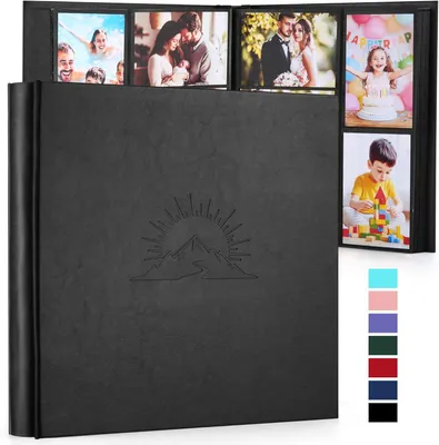 Zdjęcie produktu dla Album fotograficzny 15x10 cm, 600 zdjęć, skóra ekologiczna, tłoczony wzór, na wspomnienia rodzinne