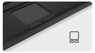 Produktbild von KeySonic KSK-5211ELU (DE) Mini Touchpad schwarz